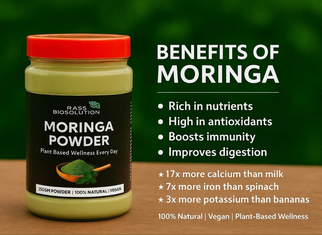 Moringa Powder (200g) – 100% Natural Superfood | Boost Growth & Wellness