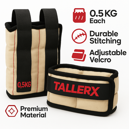 TallerX™ 0.5KG Premium Ankle Weights – (0.5kgx2)